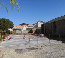 Dalle avant traitement anti-termite