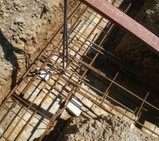 Liaison façade-refend:12 équerres diam 10mm