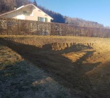 Terrassement du terrain