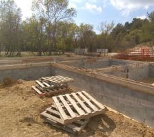 Fondation semelle &eacute;largie (60cm) sur 1m de profondeur + VS