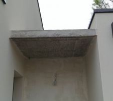 Casquette béton avant habillage