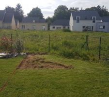 Jour 1
Decaissement pour l'abri de jardin