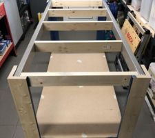 Structure des 2 plateaux avec des chevrons