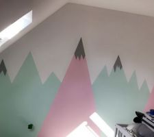 Peinture dans la chambre de notre deuxième princesse