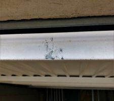 Seuil porte de garage...
