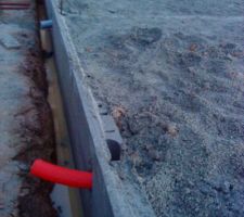 Fondations &eacute;vacuation garage et centre