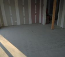 La chappe liquide  la dalle est fini
