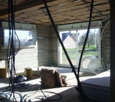 La salle prend forme