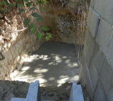Fondations mur de soutènement