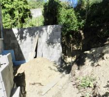 Fondations mur de soutènement