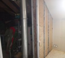 Cloison séparatrice chambre - grenier -LDV 20CM