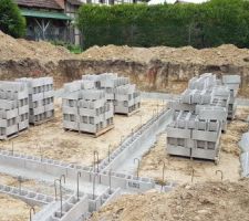 Les fondations avancent assez rapidement !