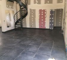 Carrelage sol terminé