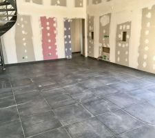 Carrelage sol terminé