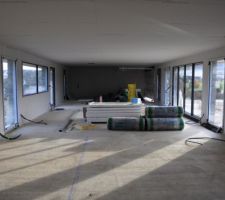 Vue vers le garage.