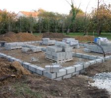 &Eacute;l&eacute;vation des fondations du vide sanitaire