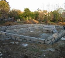 &Eacute;l&eacute;vation des fondations du vide sanitaire