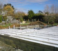 Plancher en hourdis polystyr&egrave;ne