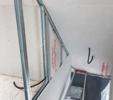Vue + ferraillage de l'escalier