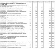 Passage raccordement eau devis page 1