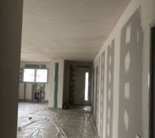 Ré-agréage plafond pièce principale