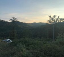 &Ccedil;a c'est la vue depuis notre terrain c&ocirc;t&eacute; ouest donc un couch&eacute; de soleil tous les soirs