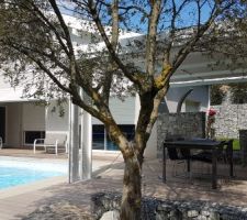 Terrasse, pergola, gabions et murets en pierres sèches