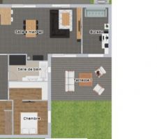 Plan intérieur fait sur Home by me