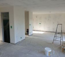 Enduit des murs rdc
