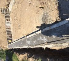 Mur en béton banché pour vide sanitaire