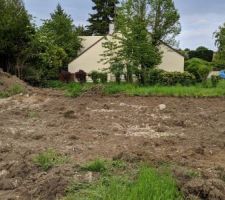 Emplacement défini + garage détruit et évacué