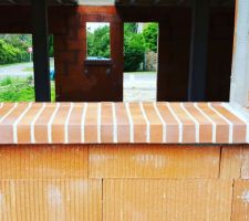 Briquette appuis seuils portes et fenêtres