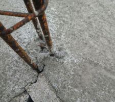 La dalle à été couler aujourd'hui