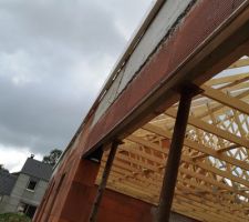Pose des planches de rive PVC