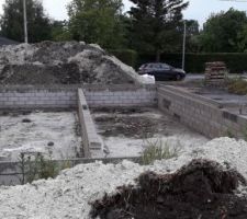 Murs du V S termin&eacute;s.Beau travail