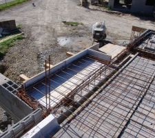 Pr&eacute;paration dalle haute ,ferraillage.