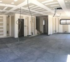 Carrelage pièce de vie