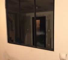 Fin de la pose de la verriere