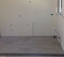 Dalle avant la pose du carrelage