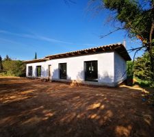 Remblaiement rez de jardin sur l'arriere