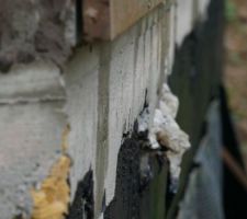 Polyane pris dans le béton