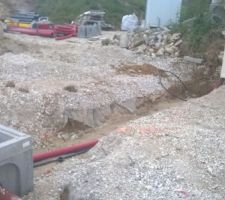 Nouvelle tranchée pour aller à un coffret coté rue