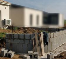 Construction muret soutènement terrasse