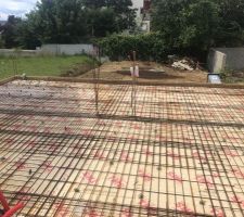 Reprise du ferraillage avec cales