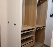 Dressing suite parentale 2 cotes de 1m50