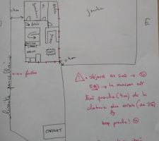 Plan n°5: salon et SAM au SUD, maison tournée à 90°.