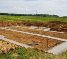Chantier : 18/06/2019
Les fondations sont coulées !