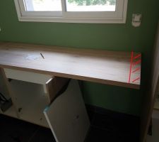 Plan de travail avec mauvaise dimension