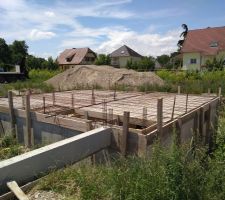 Dalle rdc avant coulage béton