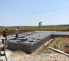 Installation des hourdis